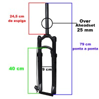 Garfo 29 Suspensao Air32 High One Aluminio Ahead 100mm Preto