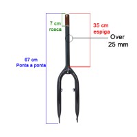Garfo 20 Carga (canote Longo) Pino V-brake
