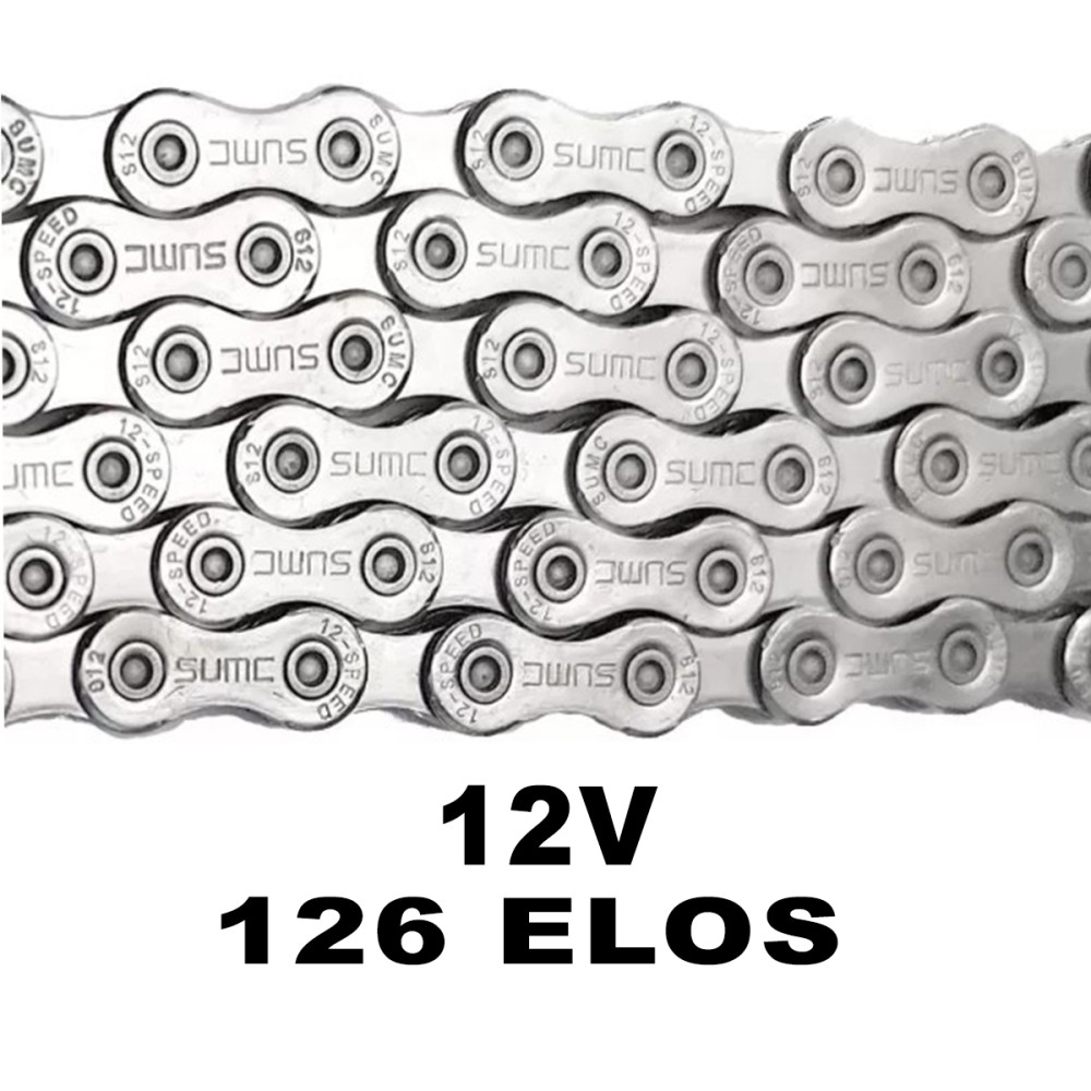 Corrente 1/2x11/128 Fina Index 12v 126 Elos 12m PowerLink Corrente 1/2x11/128 Fina Index 12v 126 Elos 12m PowerLink