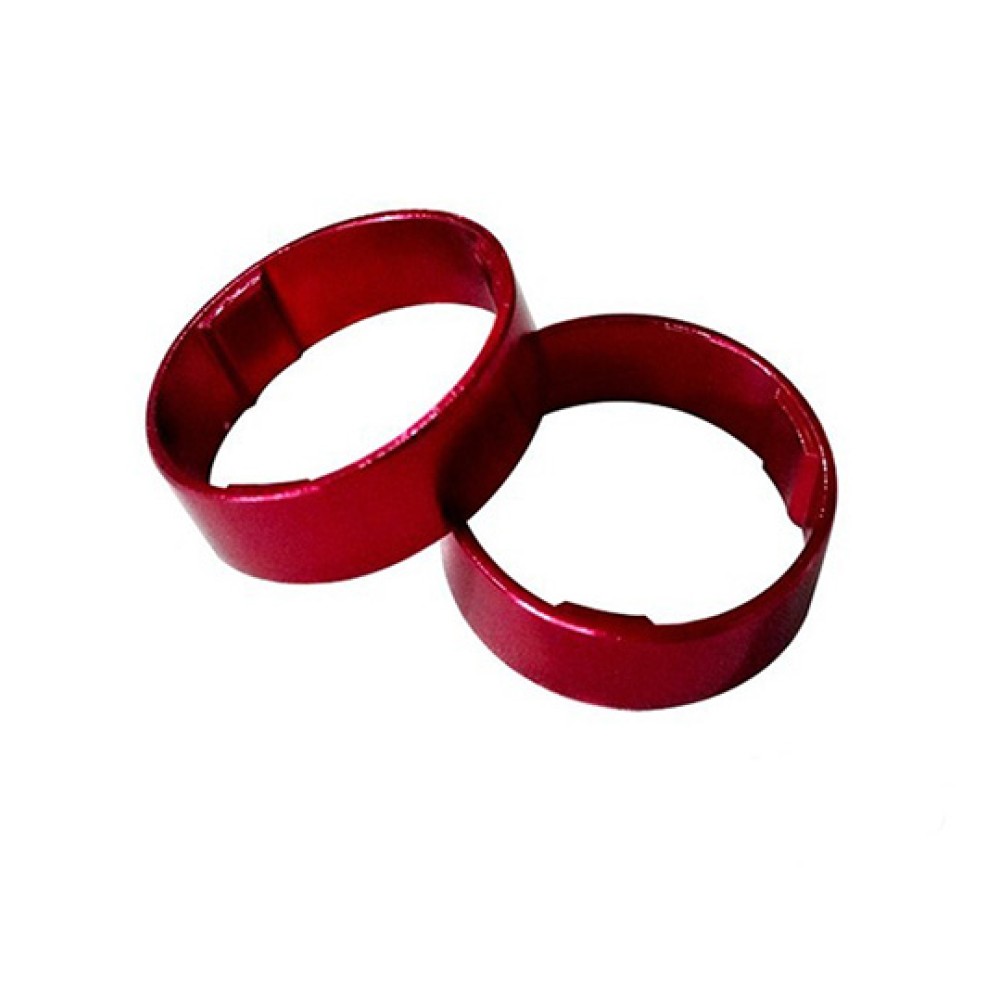 Espacador Mesa Aheadset Aluminio Liso 10mm Media Vermelho