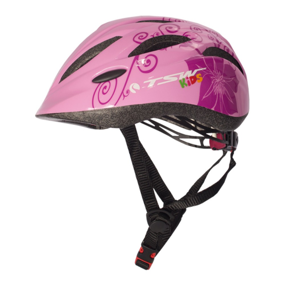 Capacete Ciclismo Kids Juvenil E-y01 Medio Flowers