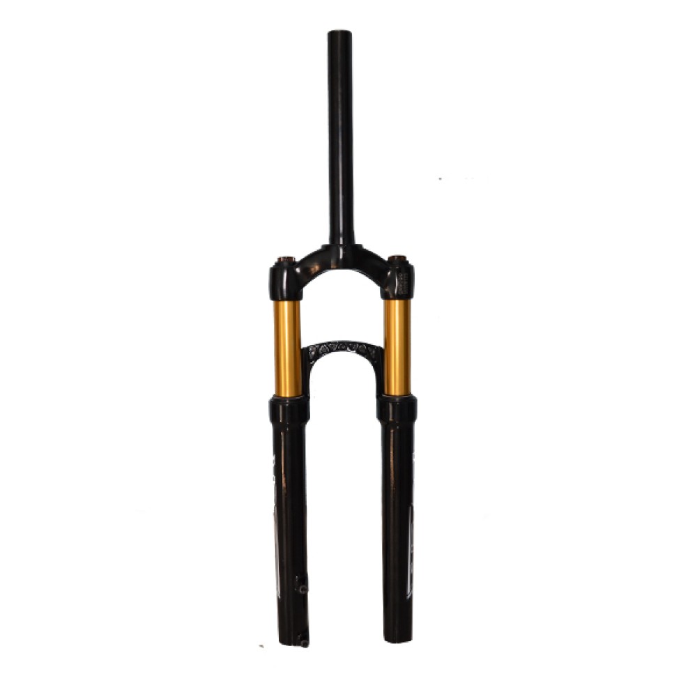 Garfo 26 Suspensao Black Voltec Aluminio 100mm Preto Dourado Garfo 26 Suspensao Black Voltec Aluminio 100mm Preto Dourado