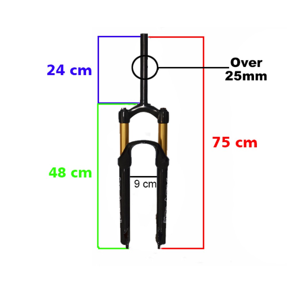 Garfo 26 Suspensao Black Voltec Aluminio 100mm Preto Dourado Garfo 26 Suspensao Black Voltec Aluminio 100mm Preto Dourado