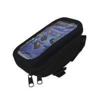 Bolsa Celular Bike Guidão MTB C/ Visor BK-01 GPS Preto