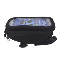 Bolsa Celular Bike Guidão MTB C/ Visor BK-01 GPS Preto