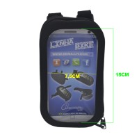 Bolsa Celular Bike Guidão MTB C/ Visor BK-01 GPS Preto