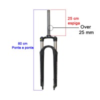 Garfo 29 Suspensao Alum Ahead 100mm PM Trava SDV MLO Preto