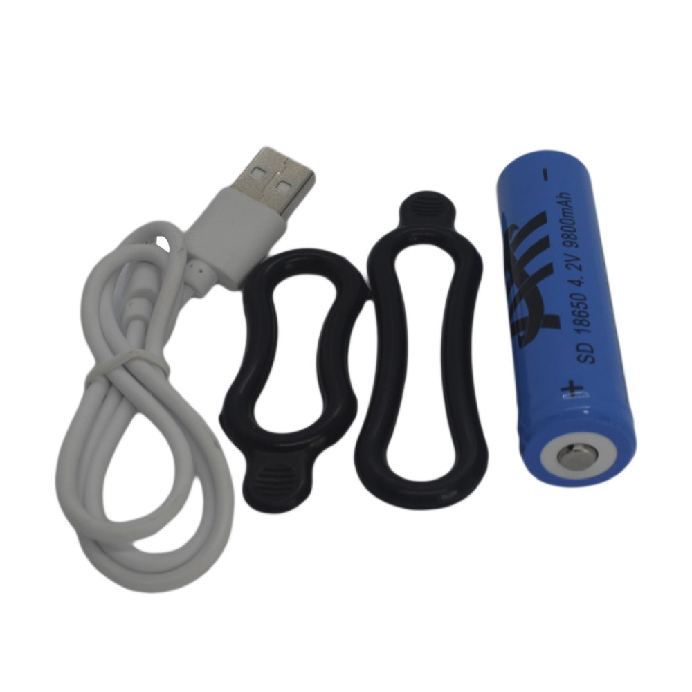 Farol Lanterna Bike D0018 Ajuste Cabeça USB Recarregável Farol Lanterna Bike D0018 Ajuste Cabeça USB Recarregável