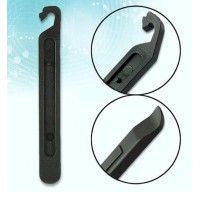 Espatula Nylon Bicicleta Tirar Pneus Reta 2pcs Preto