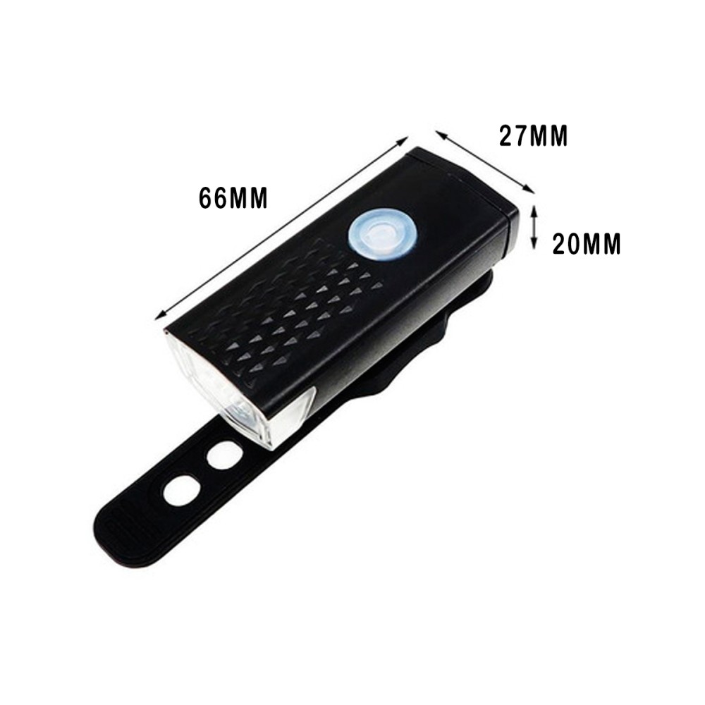 Farol Lanterna Bike D-2255 300 Lumens Mini Usb Recarregável Farol Lanterna Bike D-2255 300 Lumens Mini Usb Recarregável