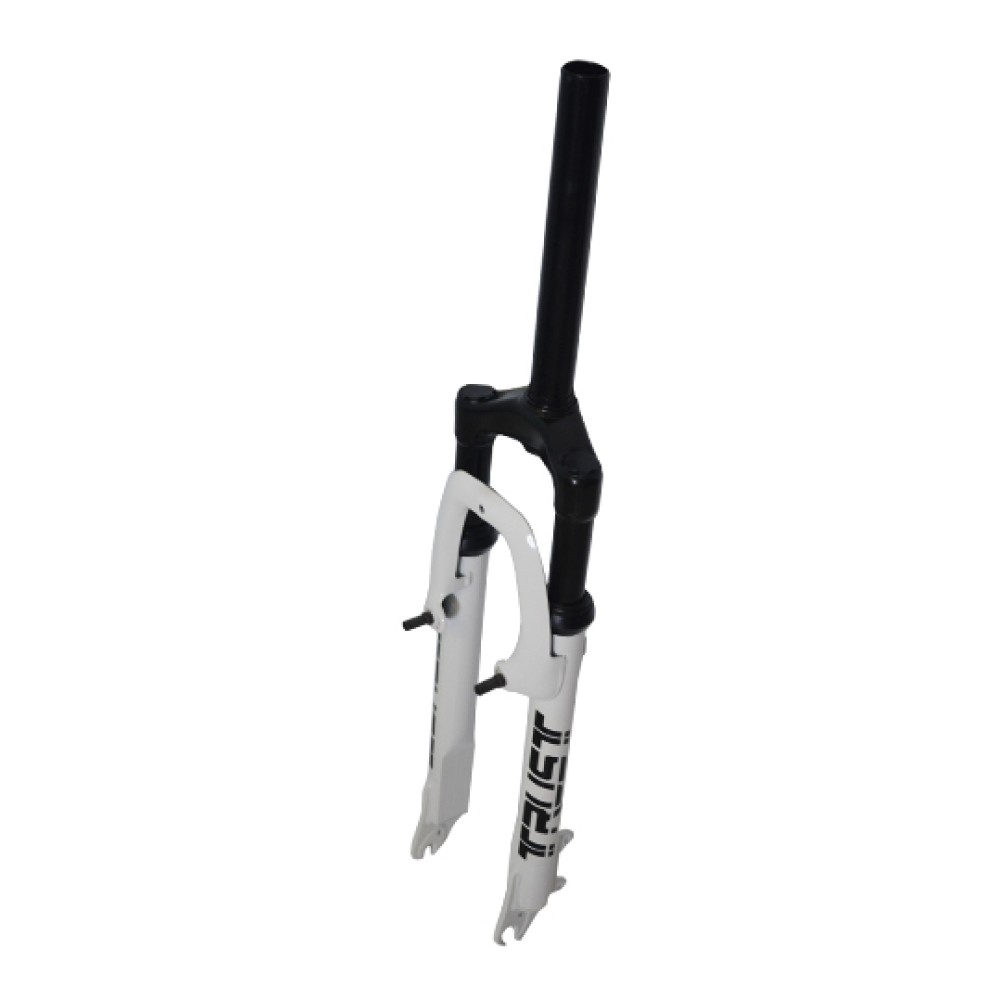 Garfo 26 Mtb Suspensao Aco Over 25mm EVK-3 Ahead Branco Garfo 26 Mtb Suspensao Aco Over 25mm EVK-3 Ahead Branco