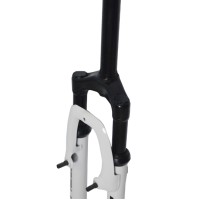 Garfo 26 Mtb Suspensao Aco Over 25mm EVK-3 Ahead Branco