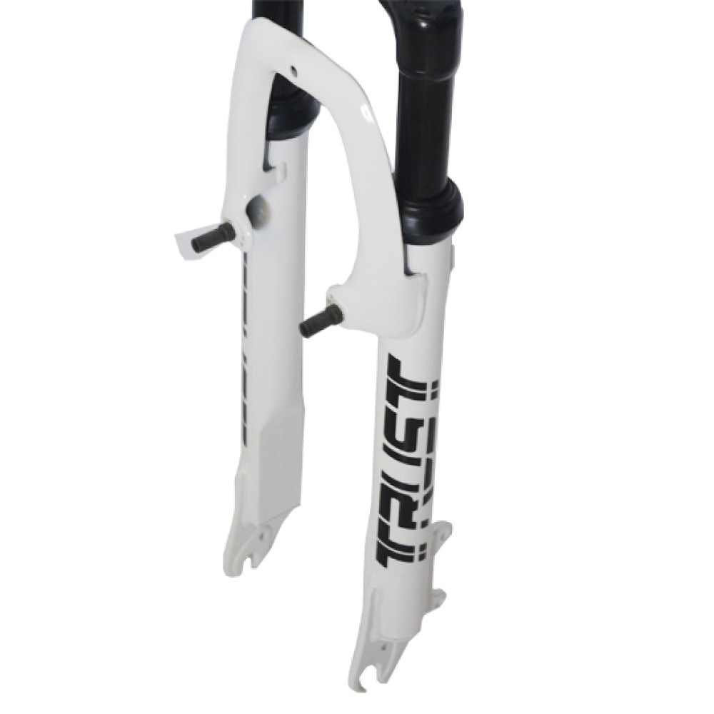 Garfo 26 Mtb Suspensao Aco Over 25mm EVK-3 Ahead Branco Garfo 26 Mtb Suspensao Aco Over 25mm EVK-3 Ahead Branco