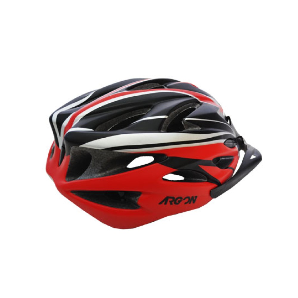 Capacete Ciclismo Adulto Grande Argon V-102 C/ Led Preto C/ Verm Capacete Ciclismo Adulto Grande Argon V-102 C/ Led Preto C/ Verm