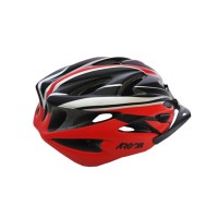 Capacete Ciclismo Adulto Grande Argon V-102 C/ Led Preto C/ Verm