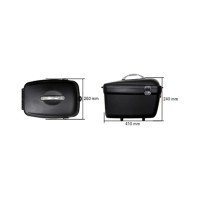 Bau Box Bike Porta Bagageiro Kf406 Preto