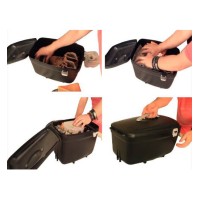 Bau Box Bike Porta Bagageiro Kf406 Preto
