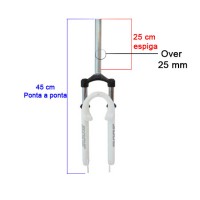 Garfo 29 Suspensão Mode Ahead MD-746I Branco