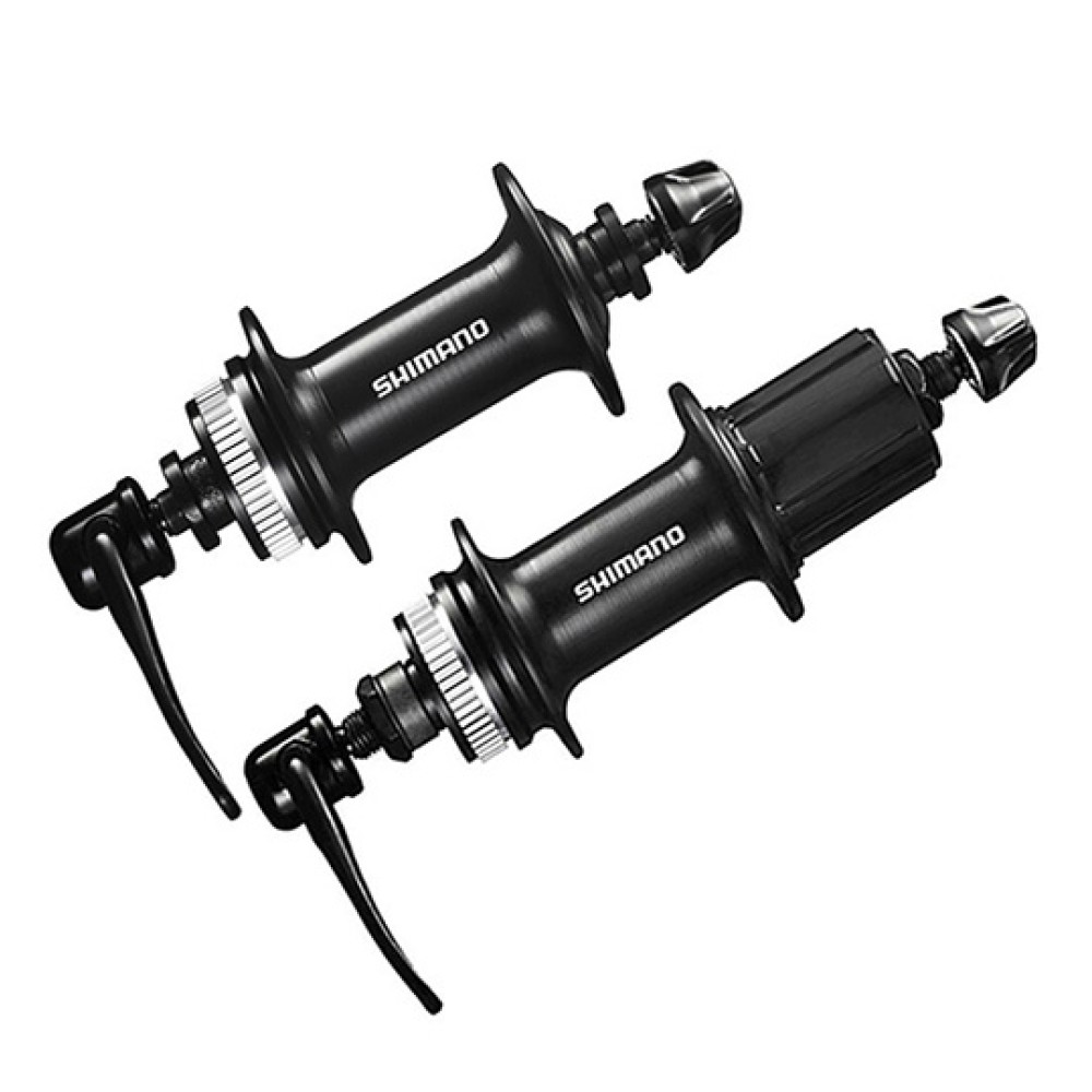 Par de Cubos Shimano Cassete Disco Center Lock 36 Furos Preto