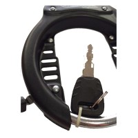 Cadeado Trava Mod. Antigo Ferradura Retro Vintage Preto