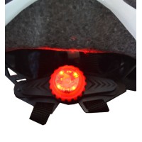 Capacete Ciclismo Adulto Grande Argon V-102 Led Branco C/ Verm