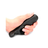 Bar End Chifrinho Anatômico Emborrachado Externo GB03 Preto