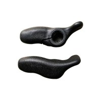Bar End Chifrinho Anatômico Emborrachado Externo GB03 Preto