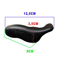 Bar End Chifrinho Anatômico Emborrachado Externo GB03 Preto