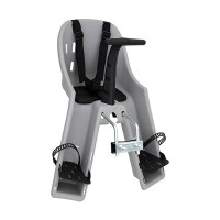 Cadeirinha Criança Bicicleta Dianteira Kalf Baby Bike Cinza