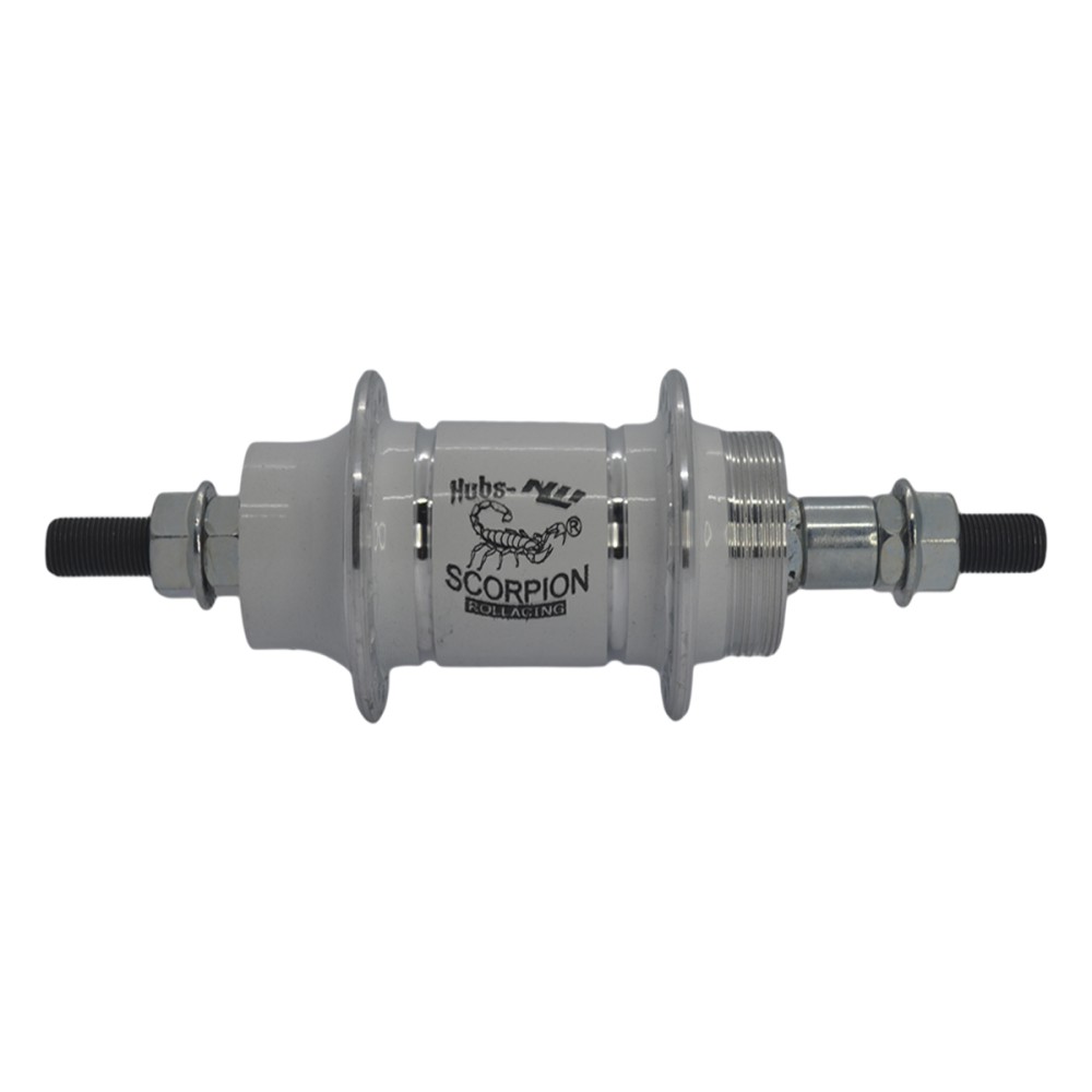 Cubo Traseiro Alum C/rolam Scorpion 36f Branco Cubo Traseiro Alum C/rolam Scorpion 36f Branco