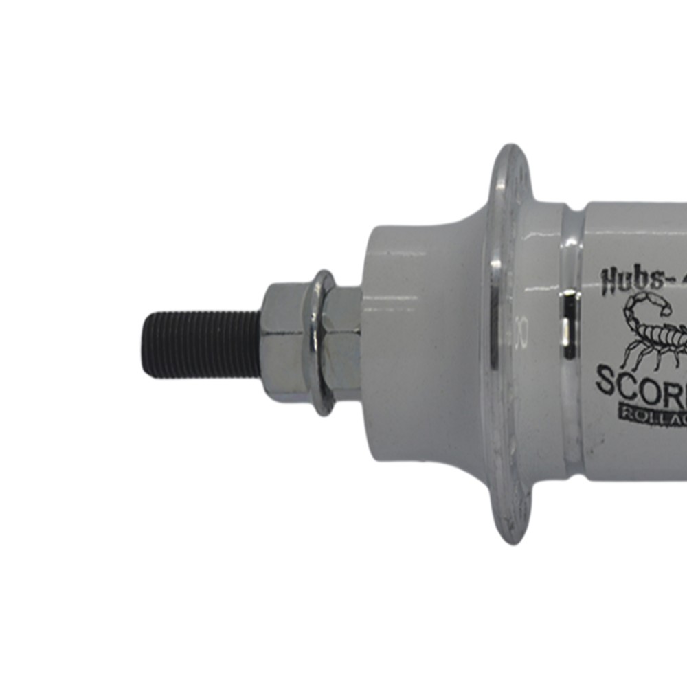 Cubo Traseiro Alum C/rolam Scorpion 36f Branco Cubo Traseiro Alum C/rolam Scorpion 36f Branco