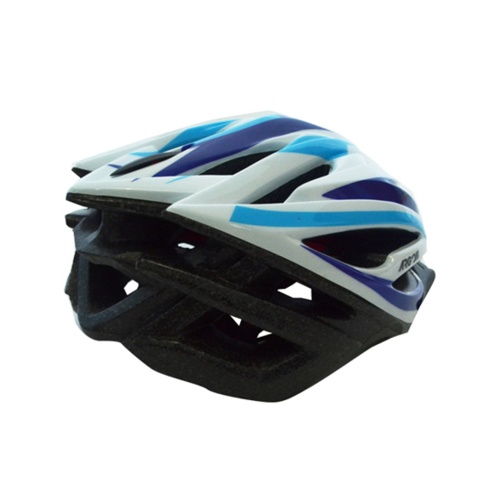 Capacete Ciclismo Argon HX-012 Extra G C/ Led Branco C/ Azul Capacete Ciclismo Argon HX-012 Extra G C/ Led Branco C/ Azul
