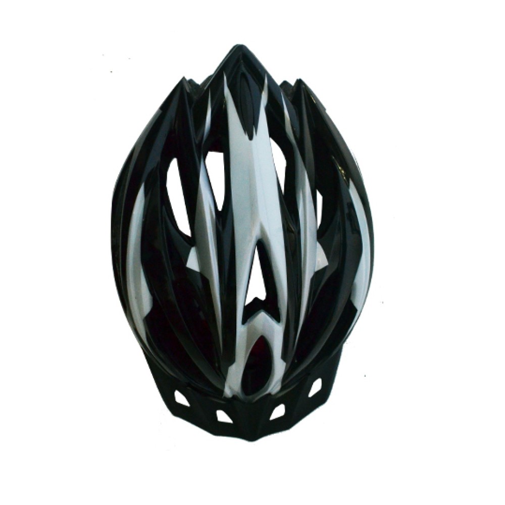 Capacete Ciclismo Argon HX-012 C/ Led Preto C/ Branco Capacete Ciclismo Argon HX-012 C/ Led Preto C/ Branco