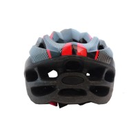 Capacete Ciclismo Adulto Grande GTS C/ Led Preto C/ Vermelho