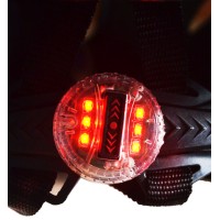 Capacete Ciclismo Adulto Grande GTS C/ Led Preto C/ Vermelho
