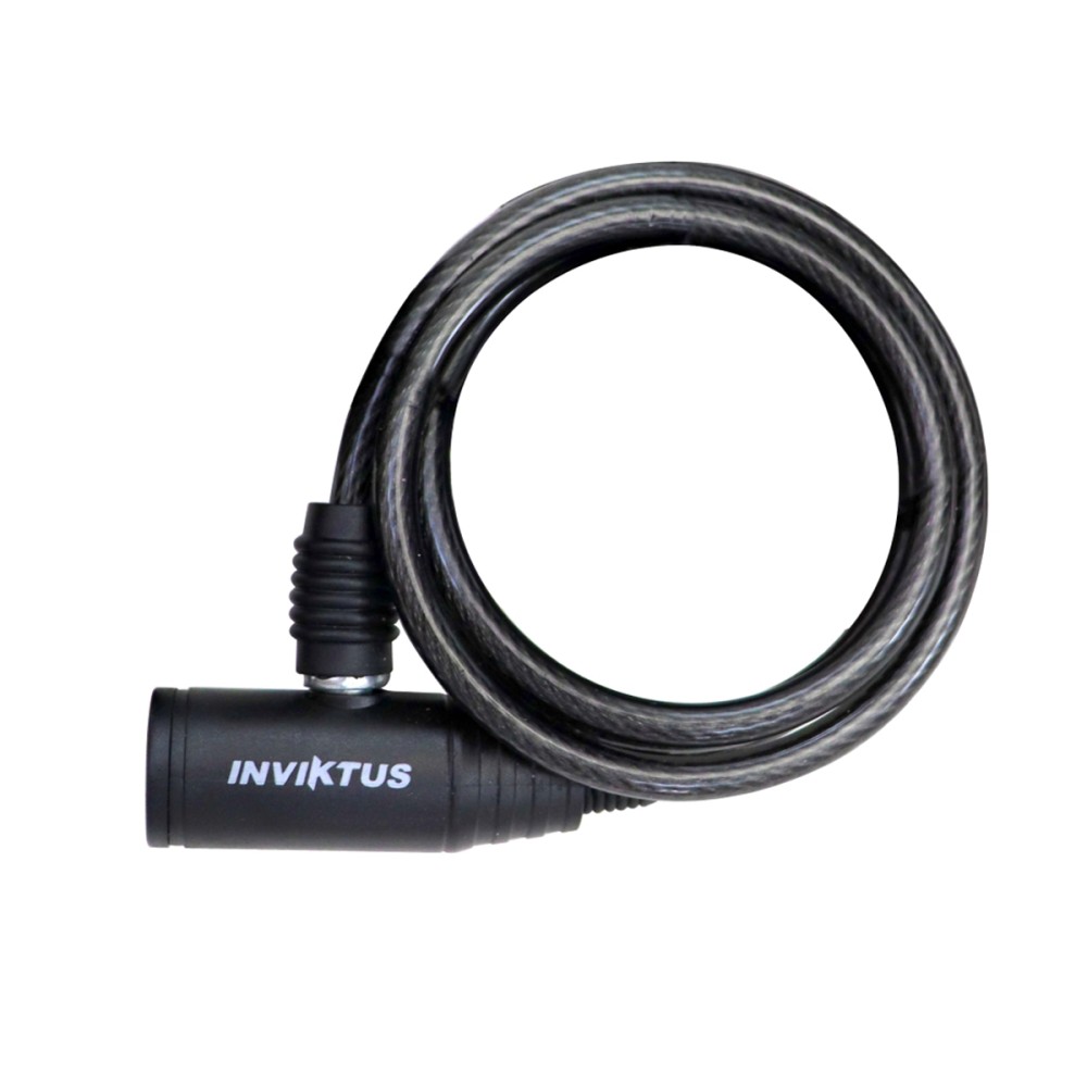 Cadeado Cabo Aco 1,00mx 6mm Chave Preto Cadeado Cabo Aco 1,00mx 6mm Chave Preto