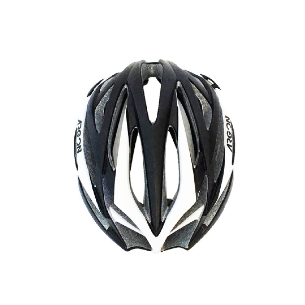 Capacete Ciclismo Argon WT-015 Grande C/ Led Preto C/ Branco Capacete Ciclismo Argon WT-015 Grande C/ Led Preto C/ Branco
