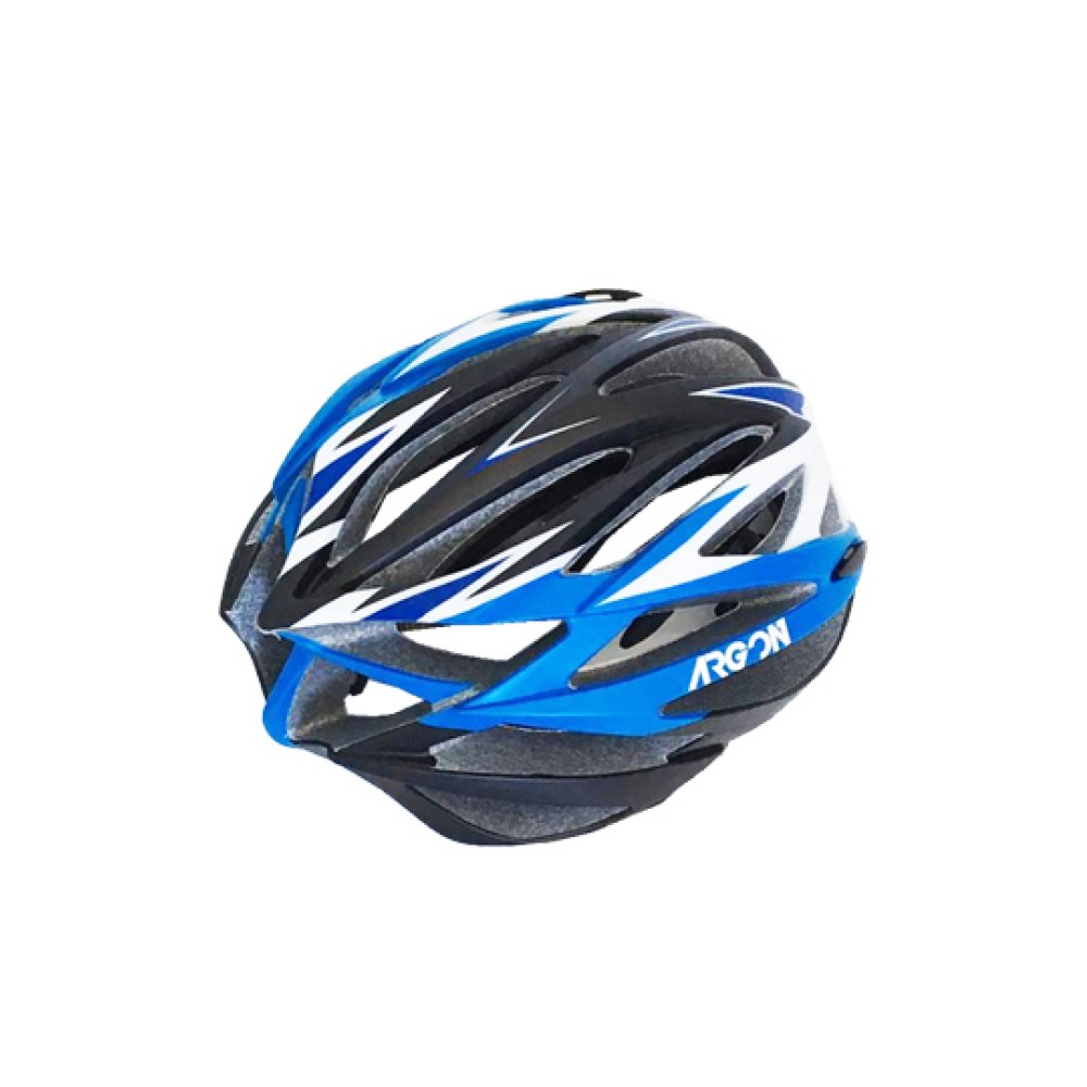 Capacete Ciclismo Adulto Grande Argon TA-016 Led Preto Fosco C/ Azul Capacete Ciclismo Adulto Grande Argon TA-016 Led Preto Fosco C/ Azul