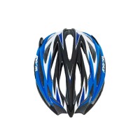 Capacete Ciclismo Adulto Grande Argon TA-016 Led Preto Fosco C/ Azul