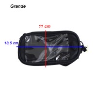 Bolsa Celular Bike com Extensor Fone Grande Preto