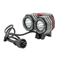Farol Lanterna Bike 100 Lumens T6 850 Duplo Aro GB7256 Preto