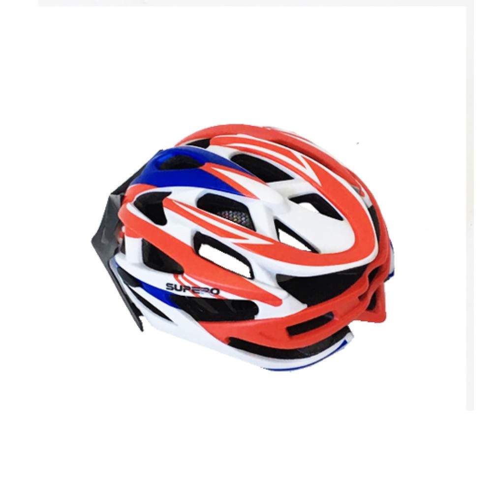 Capacete Ciclismo Adulto Grande MV88 C/ Led Verm e Azul Capacete Ciclismo Adulto Grande MV88 C/ Led Verm e Azul