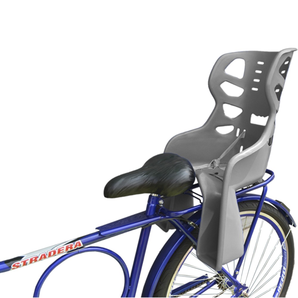 Cadeirinha Crianca Traseira Bagageiro Carona Bike Cinza Cadeirinha Crianca Traseira Bagageiro Carona Bike Cinza