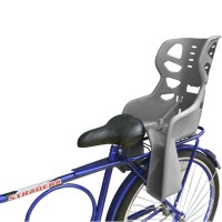 Cadeirinha Crianca Traseira Bagageiro Carona Bike Cinza