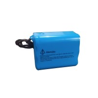 Bateria 4,2v Para Farol Led 6x18650 Recarregável