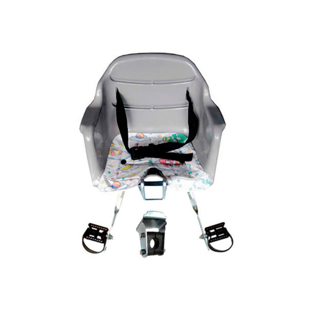 Cadeirinha Crianca Dianteira Carona Bike Cinza