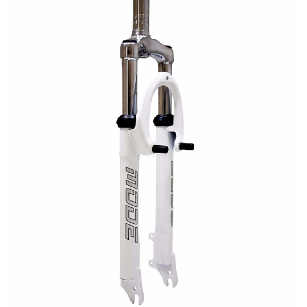 Garfo 26 Mtb Suspensão Aço Over 25mm 711G Disco Ahead Branco