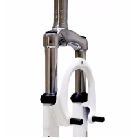Garfo 26 Mtb Suspensão Aço Over 25mm 711G Disco Ahead Branco
