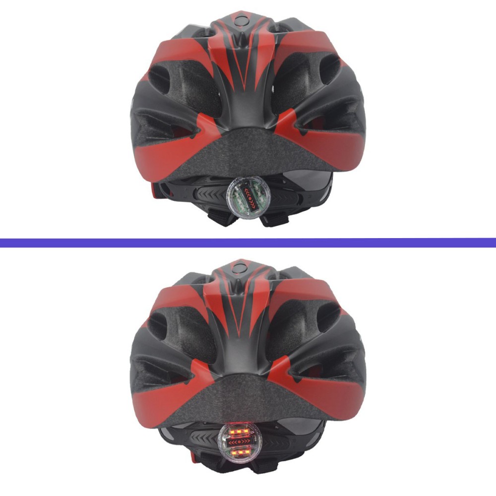 Capacete Ciclismo Adulto Vicinitech WT-012 Led Preto Verm. Capacete Ciclismo Adulto Vicinitech WT-012 Led Preto Verm.
