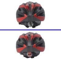 Capacete Ciclismo Adulto Vicinitech WT-012 Led Preto Verm.